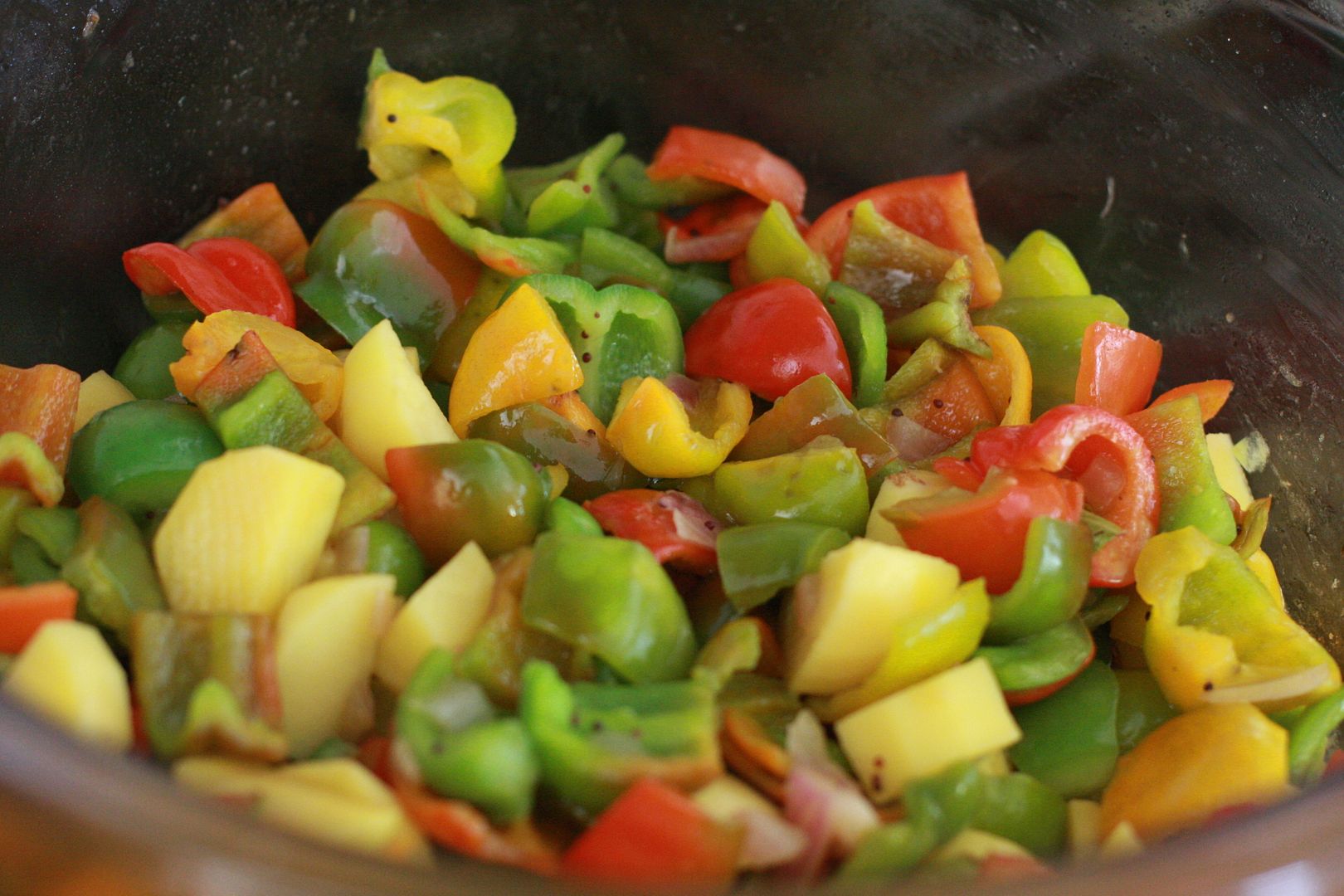Daily Musings Everyday Recipes and More Bell Pepper with Potatoes in